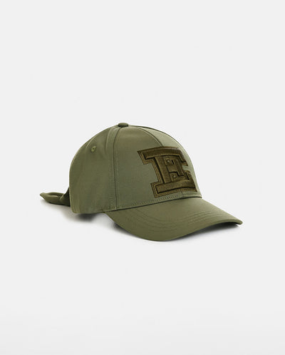 Jiny Cap With Bow - Olive