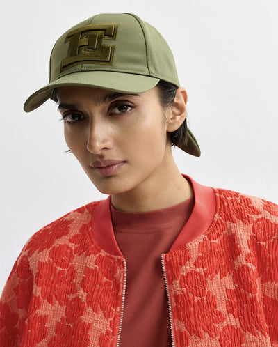 Jiny Cap With Bow - Olive