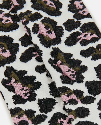 Jimz Leopard Socks - Off White