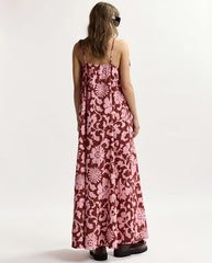 Johnson Large Bow Dress - Faded Plum