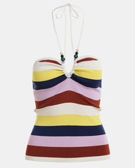 Jellie Knit Top - White Mix