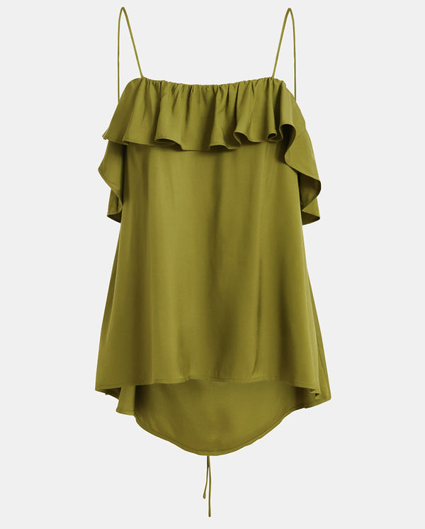 Janielle Strappy Top - Avocado