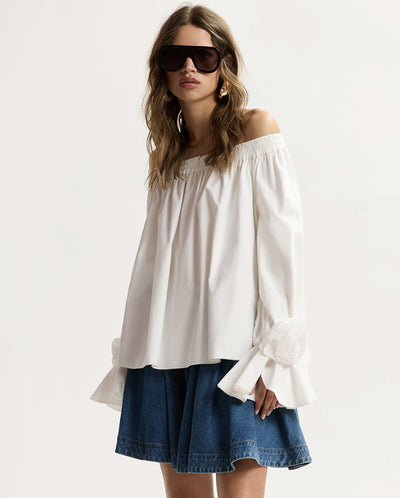 Jofie Off The Shoulder Top - White