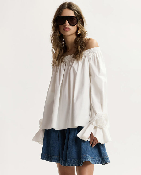 Jofie Off The Shoulder Top - White