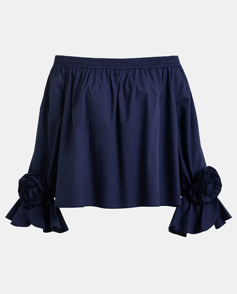 Jofie Off The Shoulder Top - Patriot Blue