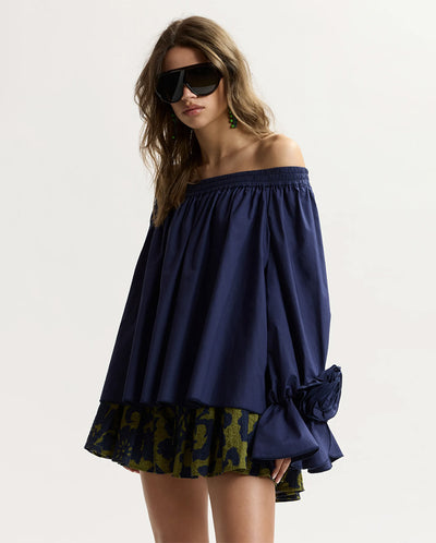 Jofie Off The Shoulder Top - Patriot Blue