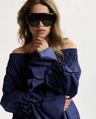 Jofie Off The Shoulder Top - Patriot Blue