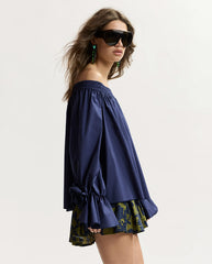 Jofie Off The Shoulder Top - Patriot Blue