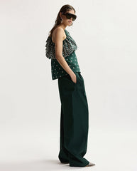 Kurry Barrel Leg Pant - Bottle Green