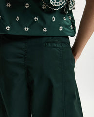Kurry Barrel Leg Pant - Bottle Green