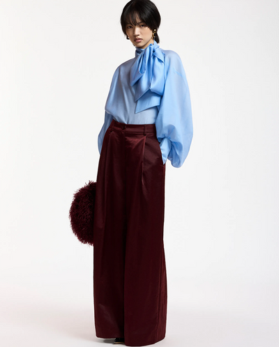 Karmen Wide Leg Pant - Wine Not