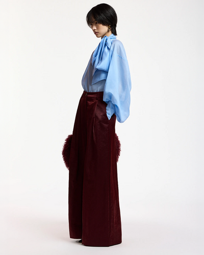 Karmen Wide Leg Pant - Wine Not