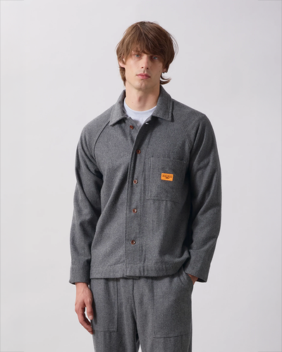 Flannel FOH Overshirt - Charcoal