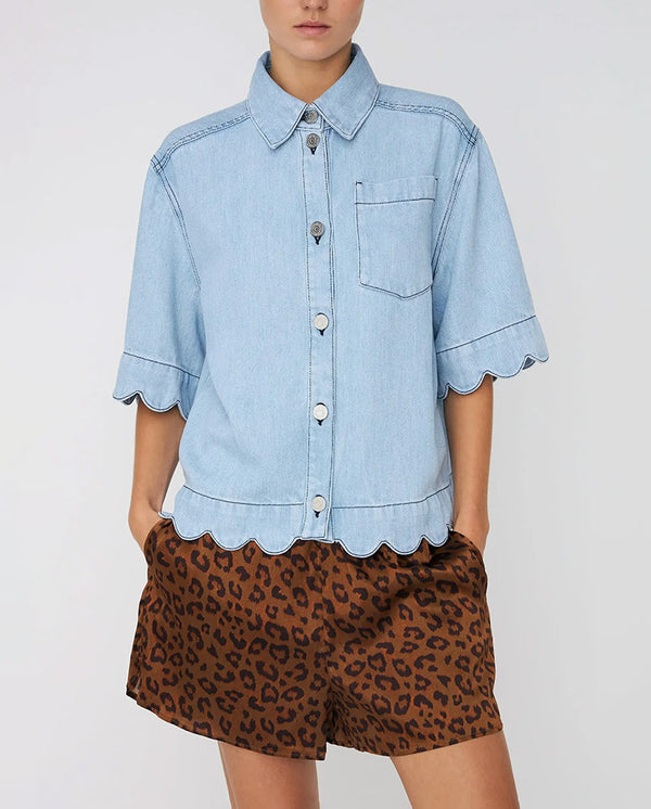 Soft Denim Shirt - Light Blue