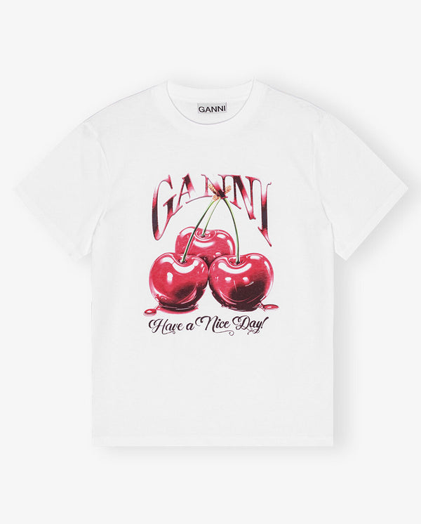 Cherry Tee WHITE
