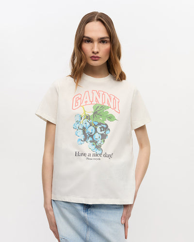 Grapes Relaxed Tee - Egret