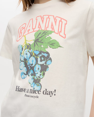 Grapes Relaxed Tee - Egret