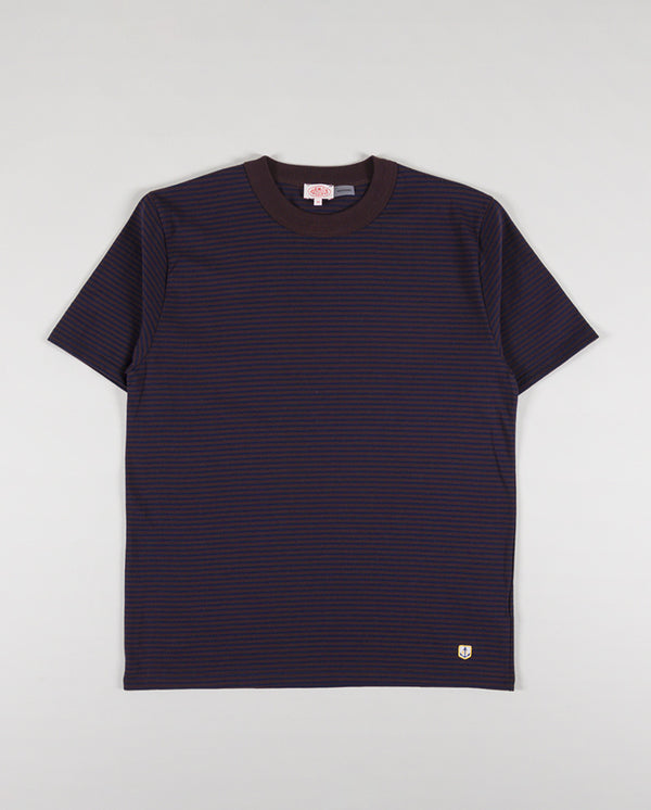 Heritage Stripe Tee Brown / Navy