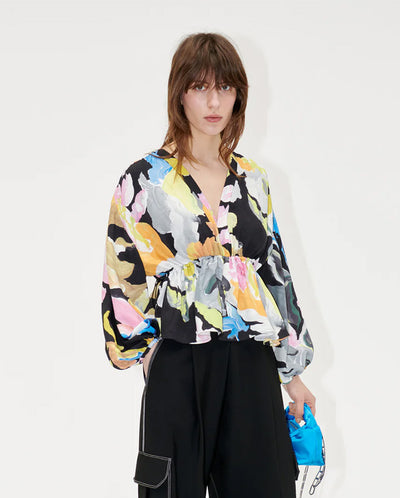 Toni loose blouse Artistic Floral