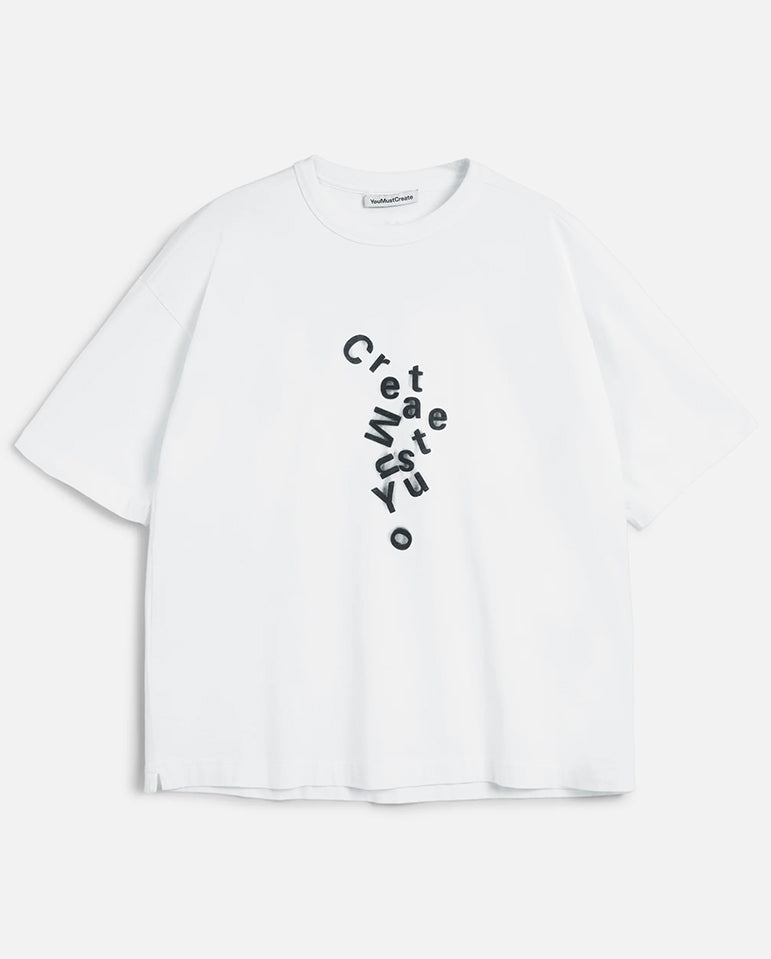 Triple Tee - White Logo Print