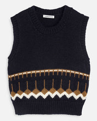 Coda Knit Vest - Navy Multi