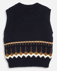 Coda Knit Vest - Navy Multi
