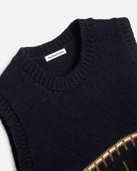 Coda Knit Vest - Navy Multi