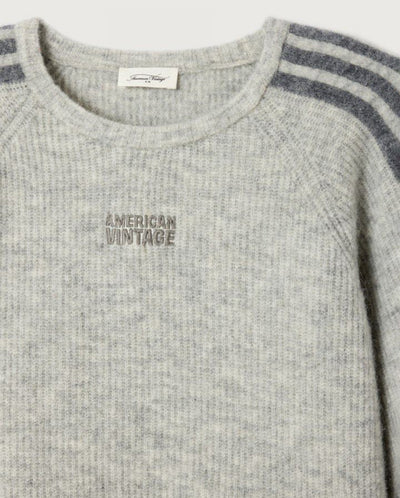 Vitow Crew Neck Tunic Knit- Grey