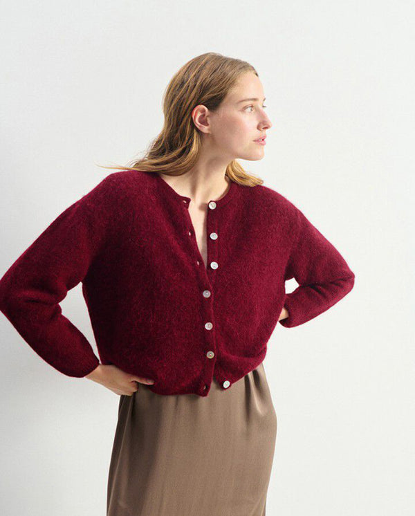 Vitow Cardigan - Cherry Melange