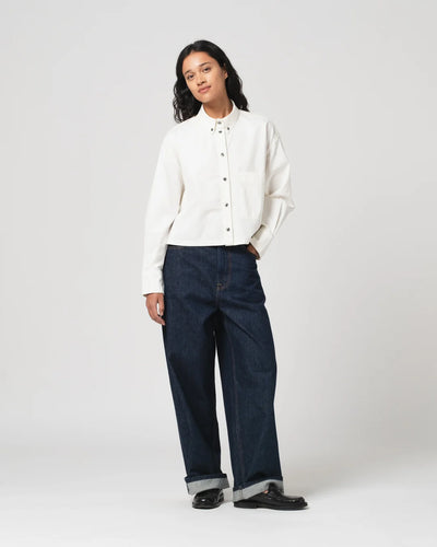 Cubic Shirt - White Poplin