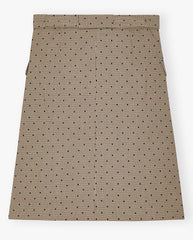 Flock Check suiting Skirt Tigers Eye