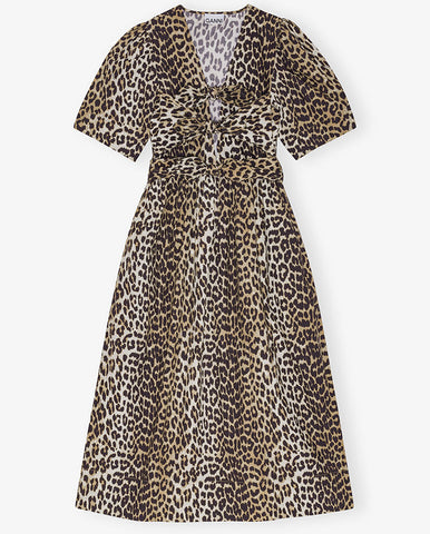 Printed Poplin Blouse Leopard