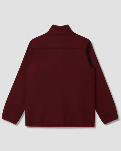 Wool Fleece Jacket - Dark Red