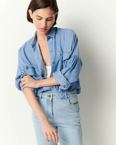 Botania Chambray Shirt Provencia Blue