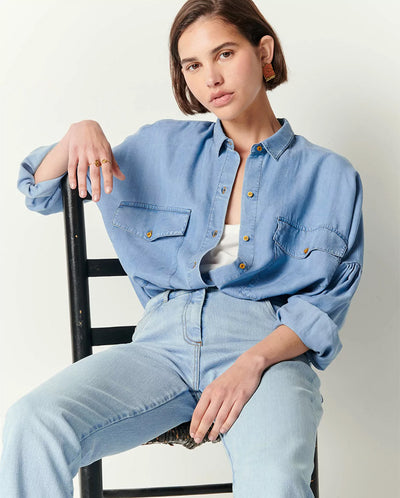Botania Chambray Shirt Provencia Blue