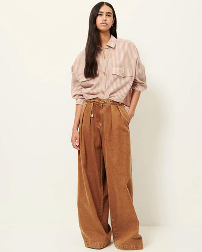 Diegui Wide Pleat Trouser - Toffee