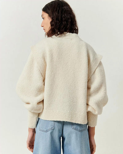 Chincero Button Cardi Fleur De Sel
