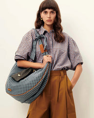 Florentina Blouse - Amber Blue Gingham
