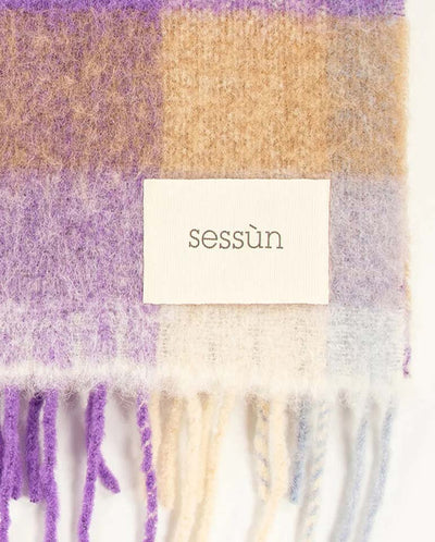 Lucio Scarf - Lilac Check