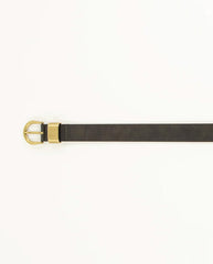 Miloa Leather Belt Forest Green