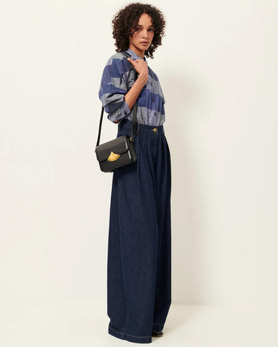 Orregia Blouse - Blue Patchwork