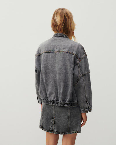 Yopday slouchy Denim Jacket Salt and Pepper