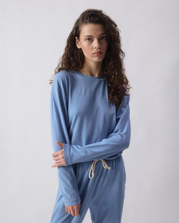 Ypawood Tee Blue Melange