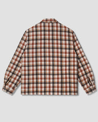 ZIP SHIRT - TAN PLAID
