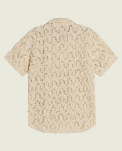 Atlas Cuba Crochet Shirt -  Ecru