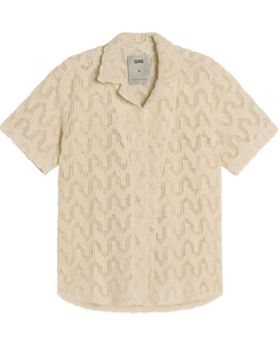 Atlas Cuba Crochet Shirt -  Ecru