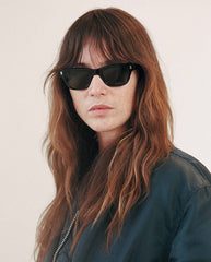 Aki Black - Green Solid Lens