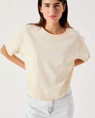 Afoma S/S Tee - Ecru Vintage