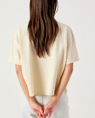 Afoma S/S Tee - Ecru Vintage