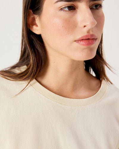 Afoma S/S Tee - Ecru Vintage